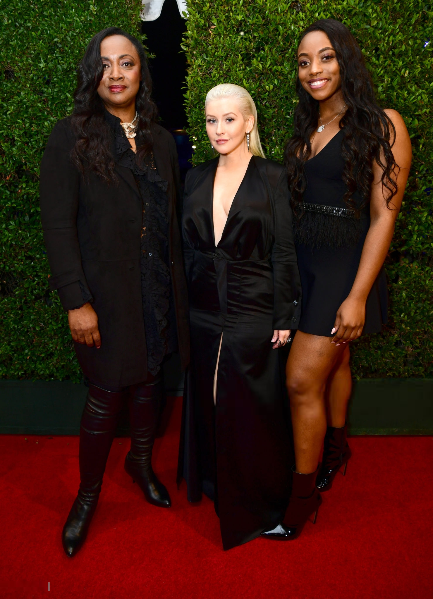 Christina Aguilera, Pat Houston, Rayah Houston
