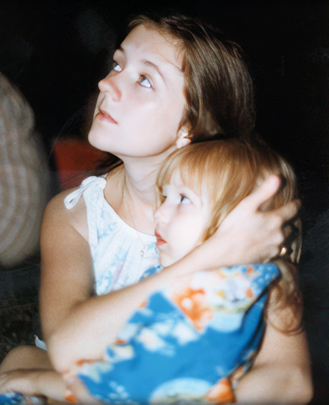Christina, age 3, was at a fireworks display during Bon Odori in Japan in the summer of 1984.
Christina, age 3, was at a fireworks display during Bon Odori in Japan in the summer of 1984.