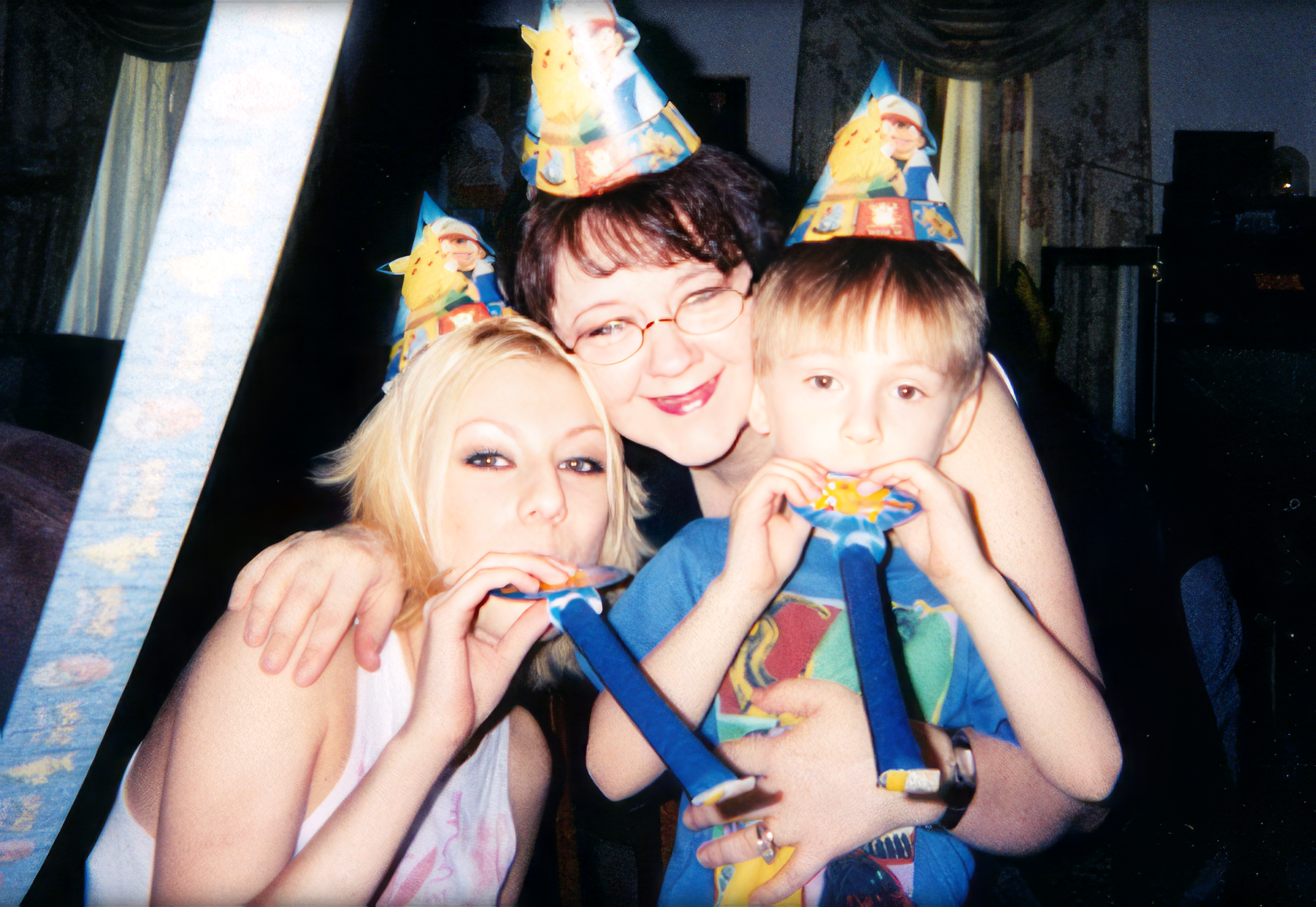 Christina and her mom at her brother Mikey's 4th birthday party.

