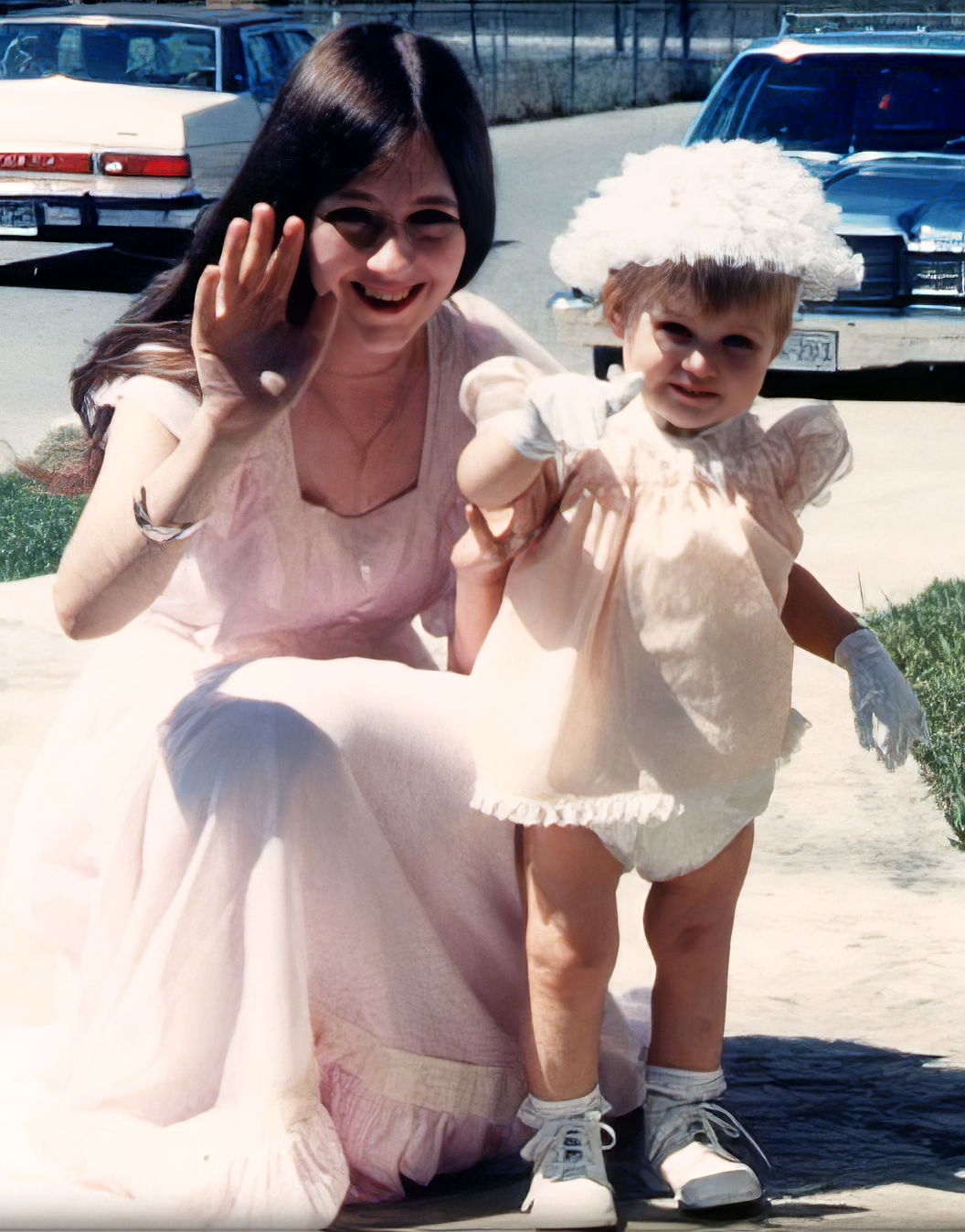 Christina with her mom, at age 1, on Easter Sunday in San Antonio, TX.
Christina with her mom, at age 1, on Easter Sunday in San Antonio, TX.