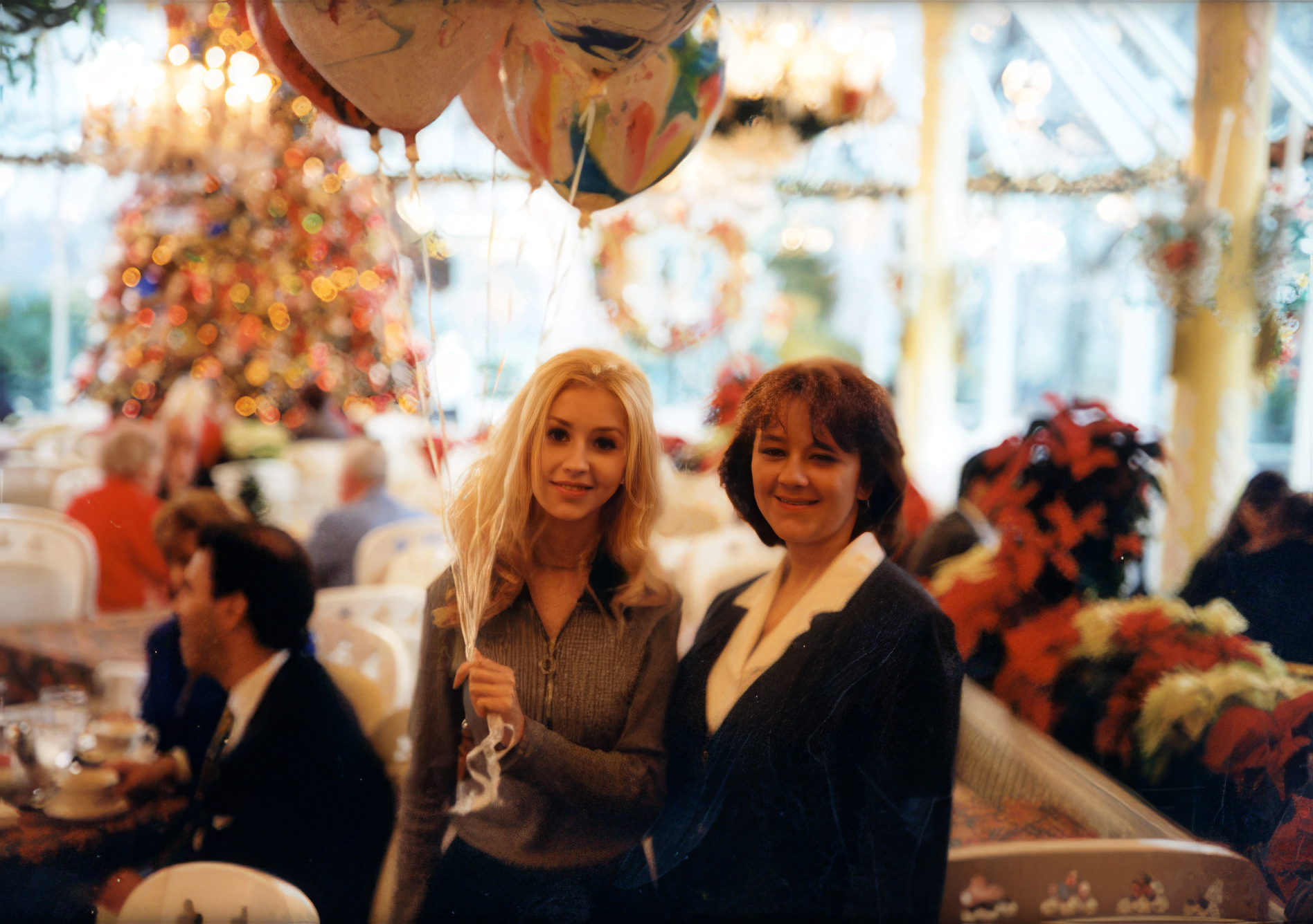 Christina, age 16, and Mom at Tavern on the Green in New York City.
