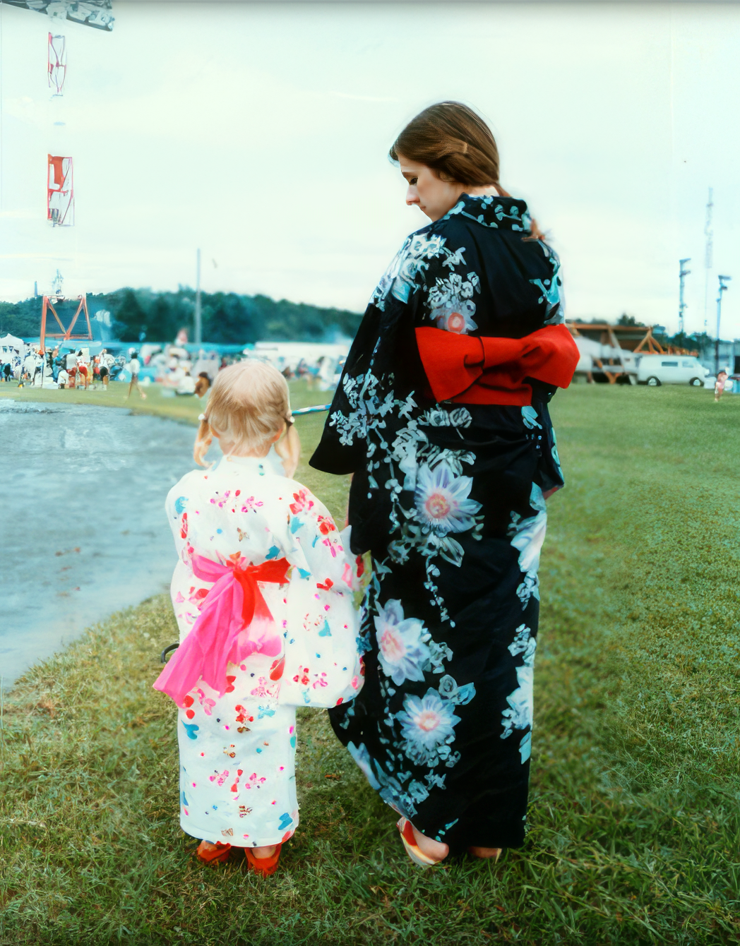 Christina age 4 and her mother at a local Japanese fair.
Christina age 4 and her mother at a local Japanese fair.
