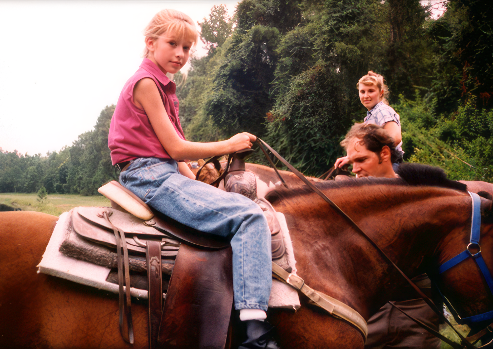 A shot taken during the filming of a profile about Christina done for the Mickey Mouse Club.
