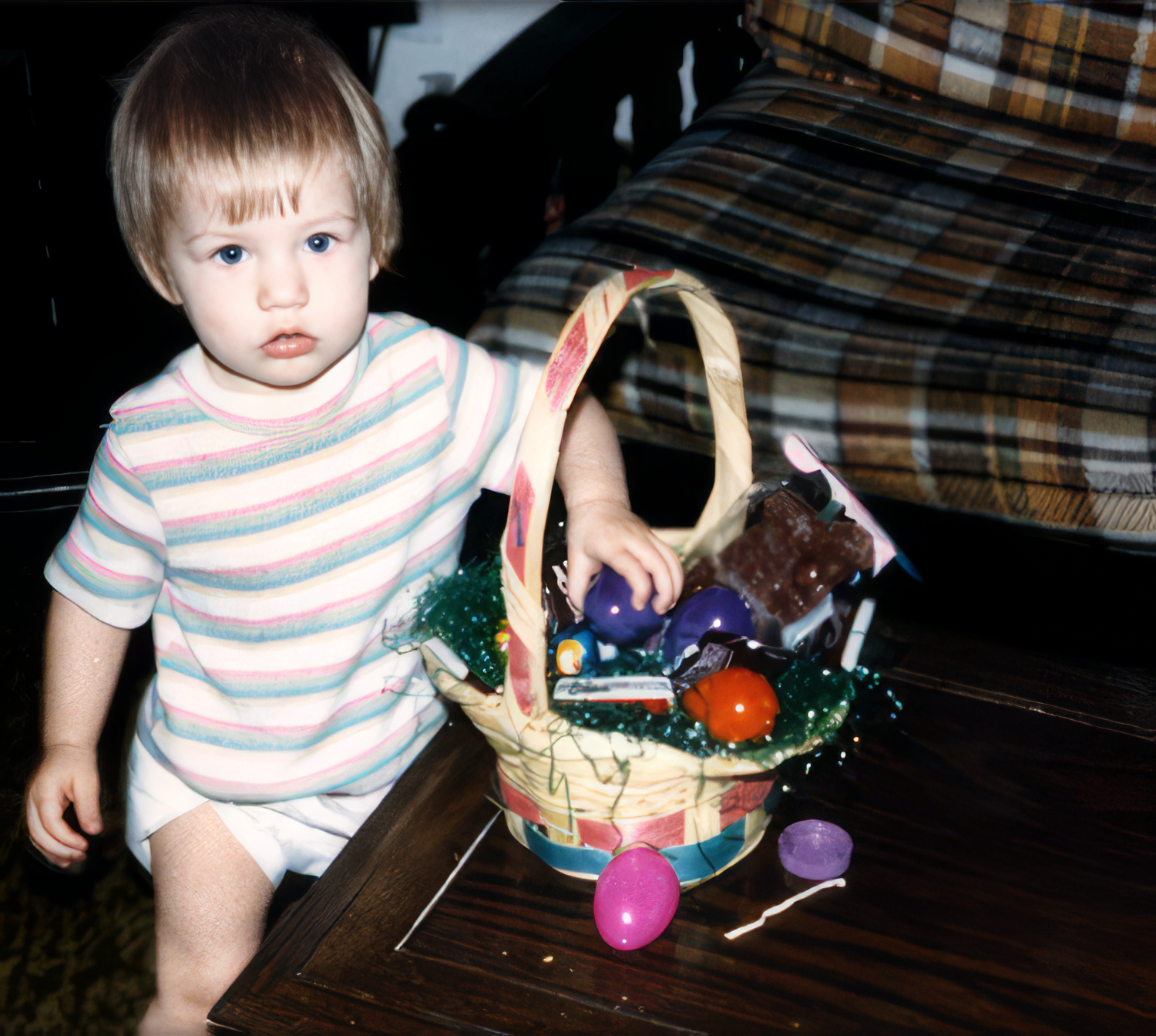 Easter photo. Christina was 1 1/2 years old.
Easter photo. Christina was 1 1/2 years old.