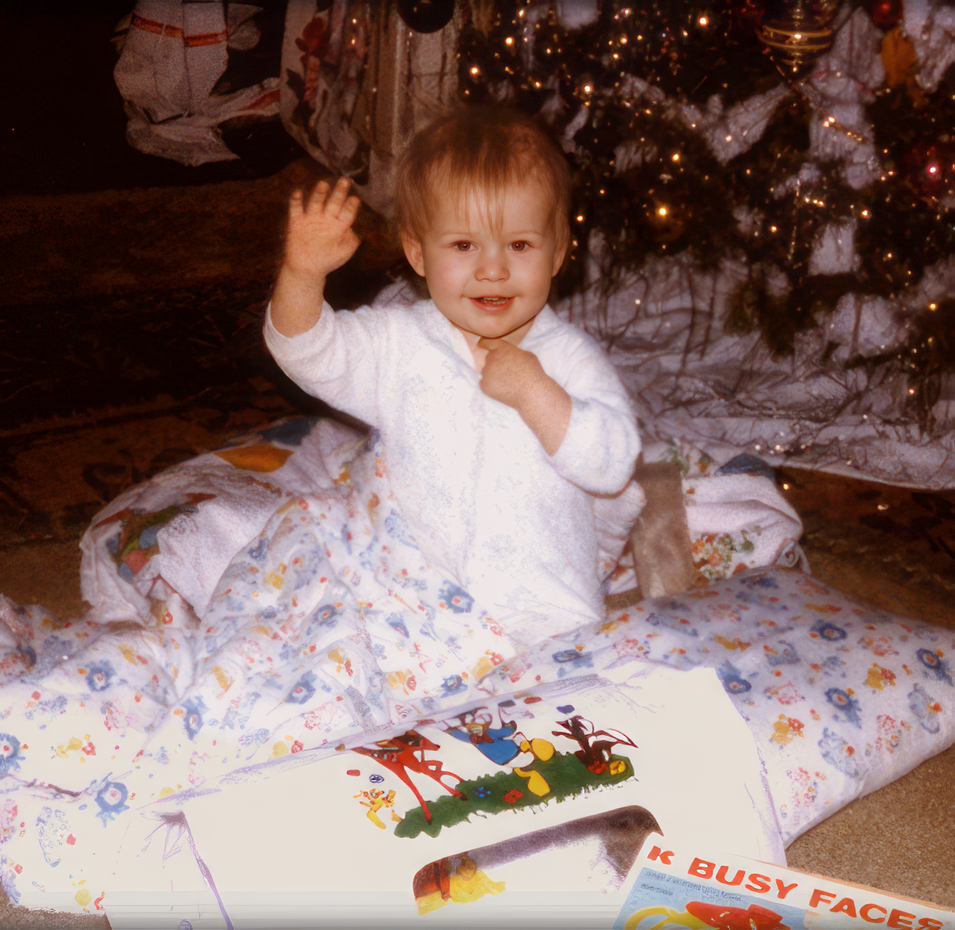 Christina's first Christmas.
